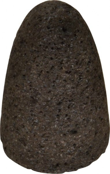 Norton - Type 16, 2" Max Diam, 3" Head Thickness, 20 Grit Cone - Zirconia Alumina, Very Coarse Grade, 5/8-11 Shank Thread - Exact Tooling