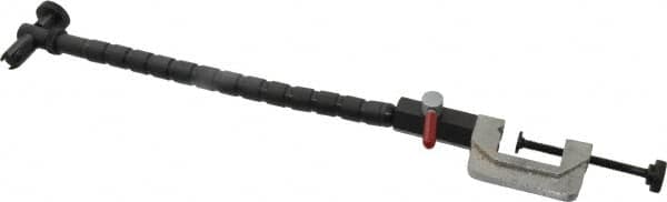 Flexbar - 12 Inch Long, Magnetic Indicator Base Flexible Arm on C-Clamp - Use With Flexbar Universal Holders - Exact Tooling