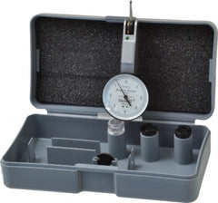 TESA Brown & Sharpe - 0.008 Inch Range, 0.0001 Inch Dial Graduation, Horizontal Dial Test Indicator - 1 Inch White Dial, 0-4-0 Dial Reading, Accurate to 0.0001 Inch - Exact Tooling