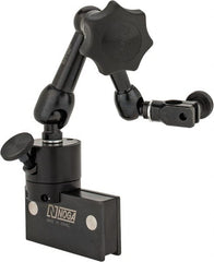 Noga - 70 Lb Magnetic Force, Fine Adjustment Indicator Positioner & Holder with Base - Articulated Arm, Rectangular Base, 32mm Base Height, 60mm Base Length, 16mm Base Width - Exact Tooling