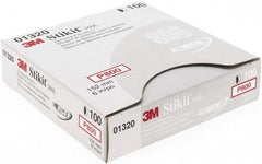 3M - Adhesive PSA Disc - Ultra Fine Grade, White, Film Backing, Flexible, Use with Random Orbital Sanders - Exact Tooling