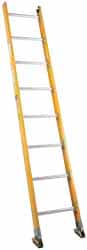 Made in USA - 20' High, Type IA Rating, Fiberglass Extension Ladder - Exact Tooling