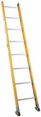 Made in USA - 16' High, Type IA Rating, Fiberglass Extension Ladder - Exact Tooling