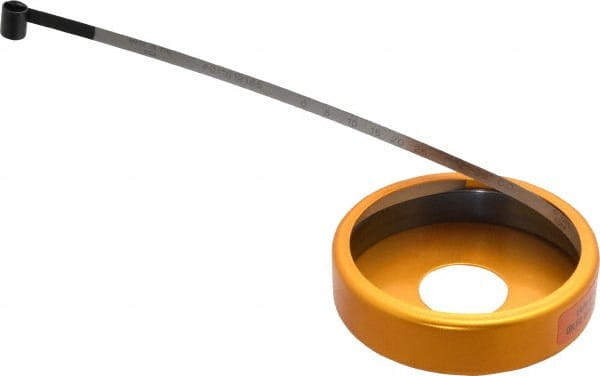 Made in USA - 0.001 Inch Graduation, 12 to 36 Inch Measurement, Spring Steel Diameter Tape Measure - 1/2 Inch Wide, 0.01 Inch Thick - Exact Tooling