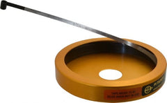 Made in USA - 0.001 Inch Graduation, 120 to 132 Inch Measurement, Spring Steel Diameter Tape Measure - 1/2 Inch Wide, 0.01 Inch Thick - Exact Tooling