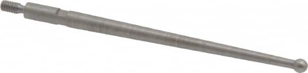 SPI - 0.078" Ball Diam, Steel, Ball Test Indicator Contact Point - 1-1/2" Contact Point Length, Use with Peacock Test Indicators - Exact Tooling