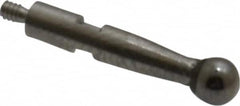 SPI - 0.12" Ball Diam, Carbide, Ball Test Indicator Contact Point - 1/2" Contact Point Length, Use with Brown & Sharpe Test Indicators - Exact Tooling