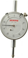 Peacock - 1/2" Range, 0-100 Dial Reading, 0.001" Graduation Dial Drop Indicator - 2-3/64" Dial, 0.001" Accuracy, Revolution Counter - Exact Tooling