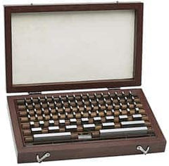 SPI - 81 Piece, 0.05 to 4", Economy Grade, Steel Gage Block Set - Rectangular, 0.00005" Tolerance - Exact Tooling