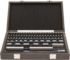 SPI - 81 Piece, 0.05 to 4", Grade 0, Steel Gage Block Set - Rectangular, +10 - 5µ (3"), +12 - 6µ (4"), +4 - 2µ (0.050-1"), +8 - 4µ (2") Tolerance - Exact Tooling