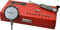 Value Collection - 9 Anvil, 0.24 to 0.4" Dial Bore Gage - 0.001" Graduation, 1.57" Gage Depth - Exact Tooling