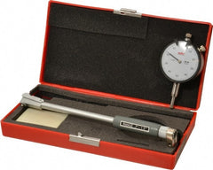 Value Collection - 8 Anvil, 0.7 to 1-1/2" Dial Bore Gage - 0.001" Graduation, 5" Gage Depth - Exact Tooling