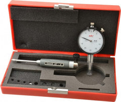 Value Collection - 9 Anvil, 0.24 to 0.4" Dial Bore Gage - 0.0005" Graduation, 1.57" Gage Depth - Exact Tooling