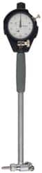 Mitutoyo - 9 Anvil, 0.24 to 0.4" Dial Bore Gage - 0.0005" Graduation, 2" Gage Depth, Accurate to 0.0002", Alloy Steel Anvil - Exact Tooling