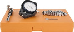 Mitutoyo - 8 Anvil, 0.4 to 0.7" Dial Bore Gage - 0.0001" Graduation, 2.4" Gage Depth, Accurate to 0.00016" - Exact Tooling