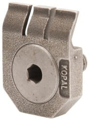 Mitee-Bite - 2-1/2mm Clamping Height, 880 Lb Clamping Pressure, Standard Height Swivel Stop Positioning Stop - 2-1/2mm Jaw Height, Spring Steel, Series Mitee-Bite Kopal Mini Clamps - Exact Tooling