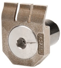 Mitee-Bite - 2-1/2mm Clamping Height, 880 Lb Clamping Pressure, Standard Height Low Profile Positioning Stop - 2-1/2mm Jaw Height, Spring Steel, Series Mitee-Bite Kopal Mini Clamps - Exact Tooling