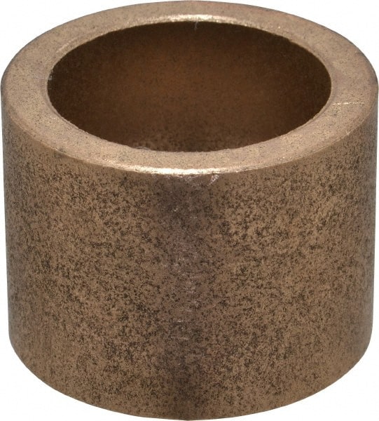 Boston Gear - 1-1/2" Inside x 2" Outside Diam, Oil Impregnated Bronze SAE-841 Sleeve Bearing - 1-1/2" OAL - Exact Tooling