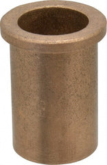 Boston Gear - 1" Inside x 1-1/4" Outside Diam, Oil Impregnated Bronze Sleeve Bearing - 1-1/2" Flange Outside Diam, 3/16" Flange Thickness, 2" OAL - Exact Tooling