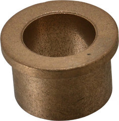 Boston Gear - 1" Inside x 1-3/8" Outside Diam, Oil Impregnated Bronze Sleeve Bearing - 1-5/8" Flange Outside Diam, 3/16" Flange Thickness, 1" OAL - Exact Tooling