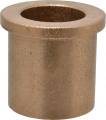Boston Gear - 1" Inside x 1-3/8" Outside Diam, Oil Impregnated Bronze Sleeve Bearing - 1-5/8" Flange Outside Diam, 3/16" Flange Thickness, 1-1/2" OAL - Exact Tooling