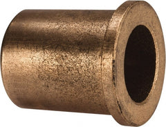 Boston Gear - 1" Inside x 1-3/8" Outside Diam, Oil Impregnated Bronze Sleeve Bearing - 1-5/8" Flange Outside Diam, 3/16" Flange Thickness, 1-3/4" OAL - Exact Tooling