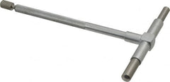 Value Collection - 2-1/8 to 3-1/2 Inch, 5.85 Inch Overall Length, Telescoping Gage - 5 Inch Long Handle, Hardened Tool Steel, Satin Chrome Finish - Exact Tooling