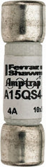 Ferraz Shawmut - 150 VAC/VDC, 4 Amp, Fast-Acting Semiconductor/High Speed Fuse - Clip Mount, 1-1/2" OAL, 100 at AC, 50 at DC kA Rating, 13/32" Diam - Exact Tooling