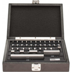 Value Collection - 36 Piece, 0.05 to 4", Economy Grade, Steel Gage Block Set - Rectangular, 0.00005" Tolerance - Exact Tooling