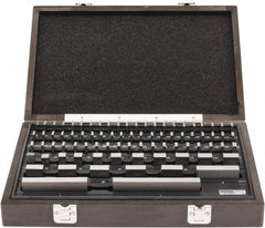 Value Collection - 81 Piece, 0.05 to 4", Economy Grade, Steel Gage Block Set - Rectangular, 0.00005" Tolerance - Exact Tooling