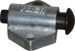 Vlier - 7/8" Base Width, 1/8" Stroke Len, 3/8" Stop Head OD, 21/32" Btw Mt Hole Ctrs, 19/32" Btw Mt Hole & Edge, Round Spring Locating Stop - 11/16" Body Len x 7/8" Body Width, 7/32" Base Thickness, 5.13 Lb Init, 10 Lb Mid, 14.9 Lb Final End Force - Exact Tooling