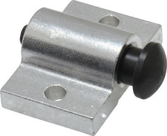 Vlier - 1-1/2" Base Width, 3/16" Stroke Len, 9/16" Stop Head OD, 1-1/8" Btw Mt Hole Ctrs, 7/8" Btw Mt Hole & Edge, Round Spring Locating Stop - 1" Body Len x 1-1/2" Body Width, 5/16" Base Thickness, 2 Lb Init, 14 Lb Mid, 25.9 Lb Final End Force - Exact Tooling