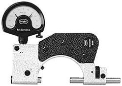 Mahr - 1 to 2 Inch, Forged Steel Frame, Snap Gage - 13 Inch Reference Anvil Diameter, 0.00002; 0.0001; 0.0005 Inch Graduation, 7.5 N Measuring Force, Tungsten Carbide Anvil, Dial Display - Exact Tooling