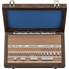 Mahr - 32 Piece, 1 to 50mm, Grade 2, Ceramic Gage Block Set - Rectangular - Exact Tooling