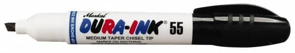 Markal - Black Permanent Marker - Chisel Tip - Exact Tooling