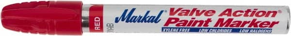 Markal - Red Permanent Marker - Felt Tip - Exact Tooling