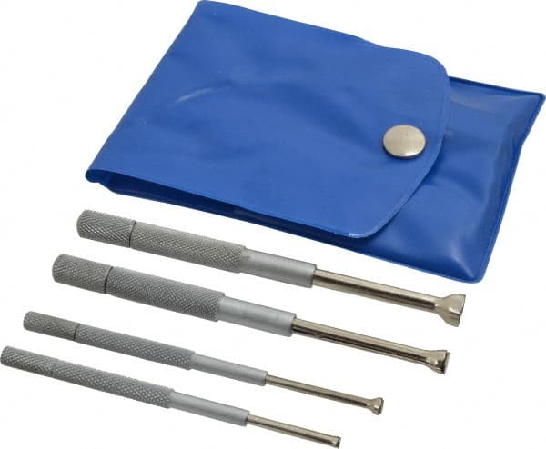 Value Collection - 1/8 to 1/2 Inch Measurement, Small Hole Gage Set - Half Ball, Includes Case - Exact Tooling