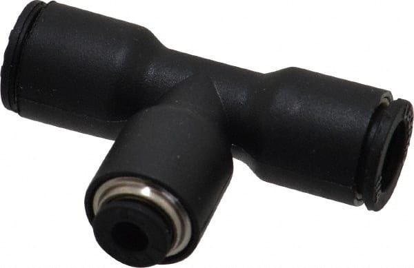 Legris - 1/8 x 1/4" Outside Diam, Nylon Push-to-Connect Union Tee - 290 Max psi - Exact Tooling