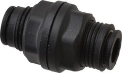 Legris - 1/4" Outside Diam, Nylon Push-to-Connect Tube Bulkhead Union - 290 Max psi - Exact Tooling