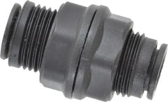 Legris - 3/8" Outside Diam, Nylon Push-to-Connect Tube Bulkhead Union - 290 Max psi - Exact Tooling
