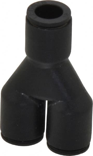 Legris - 1/4" Outside Diam, Nylon Push-to-Connect Tube Union Y - 290 Max psi - Exact Tooling