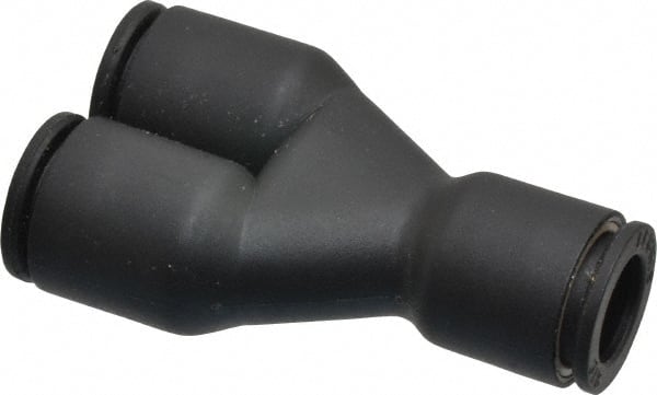 Legris - 3/8" Outside Diam, Nylon Push-to-Connect Tube Union Y - 290 Max psi - Exact Tooling
