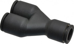 Legris - 3/8" Outside Diam, Nylon Push-to-Connect Tube Union Y - 290 Max psi - Exact Tooling