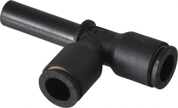 Legris - 1/4" Outside Diam, Nylon Push-to-Connect Tube Plug-In Run Tee - 290 Max psi - Exact Tooling