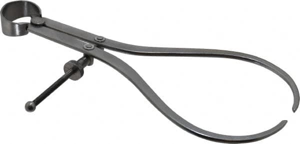 Value Collection - 8 Inch Leg, Spring Joint, Steel, Polished, Outside Caliper - 8 Inch Max Measurement, 200mm Max Measurement, Flat Leg with Quick Nut Adjustment - Exact Tooling