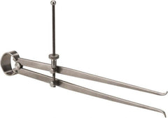 Value Collection - 10 Inch Leg, Spring Joint, Steel, Polished, Inside Caliper - 10 Inch Max Measurement, 250mm Max Measurement, Flat Leg with Quick Nut Adjustment - Exact Tooling