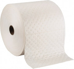 Brady SPC Sorbents - 19 Gal Capacity per Package, Oil Only Roll - 150' Long x 15" Wide, Polypropylene - Exact Tooling