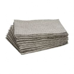 Brady SPC Sorbents - 20.5 Gal Capacity per Package, Universal Pad - 19" Long x 15" Wide, Gray, Polypropylene - Exact Tooling