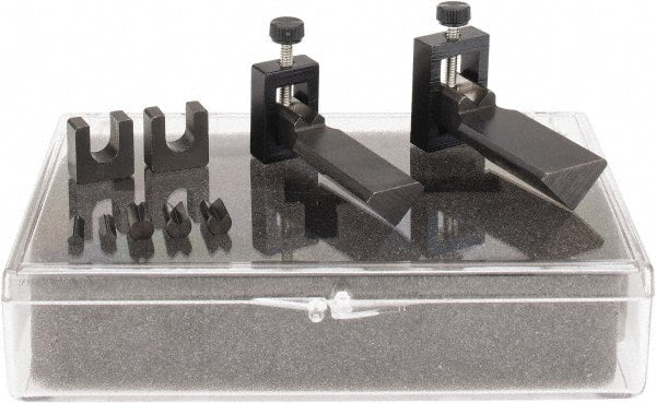 SPI - 0.03 to 9/32" Capacity, 90° Angle, V-Block - Includes 2 Super Wee Blocks, 5 Upper Prisms, Bridges, Fitted Case, Sold as 2 Block Set - Exact Tooling