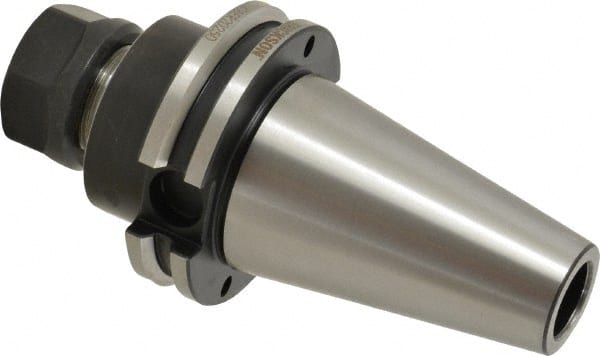 Kennametal - 0.51mm to 13mm Capacity, 2-1/2" Projection, CAT40 Taper Shank, ER20 Collet Chuck - 5.187" OAL - Exact Tooling